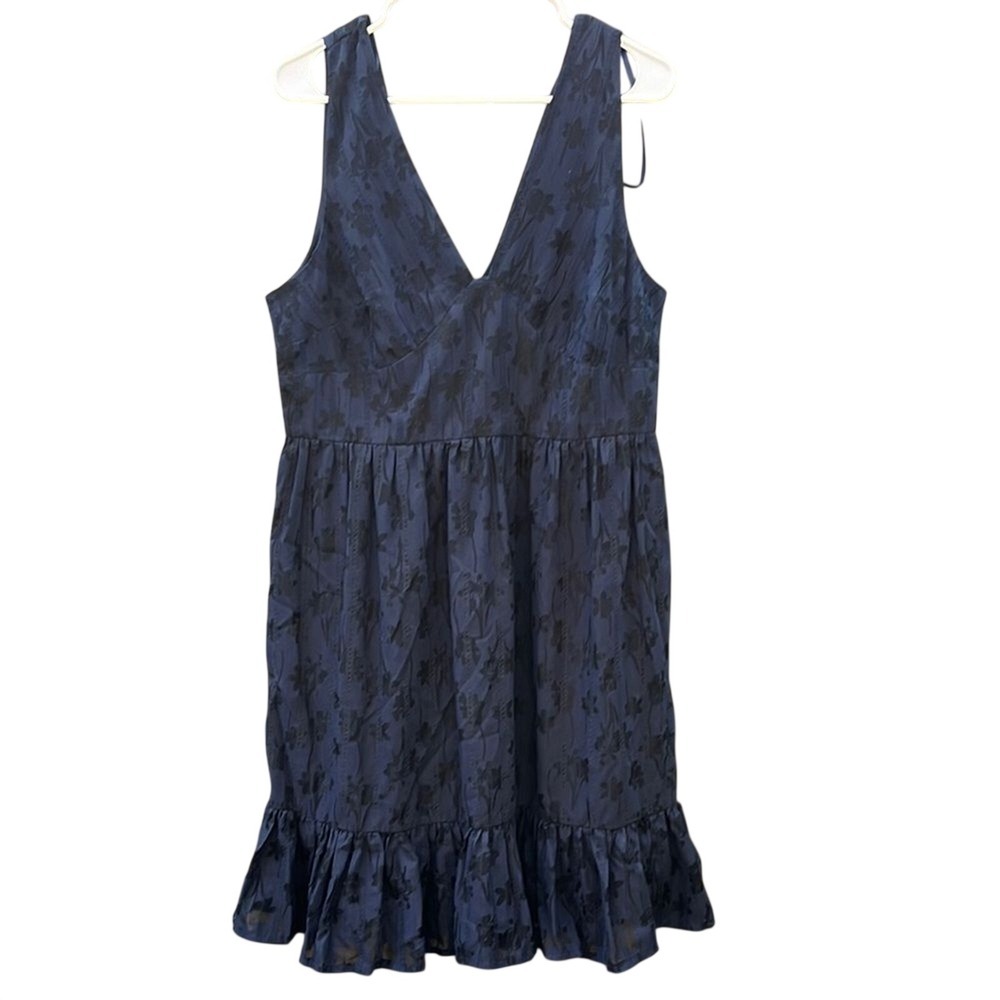 Tommy Hilfiger Floral Sleeveless Babydoll Mini Dress sz 12 Milkmaid Coquette Y2K